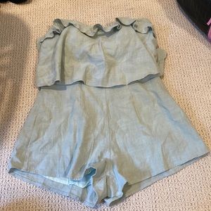 Santeria Playsuit Sage Princess Polly US 2